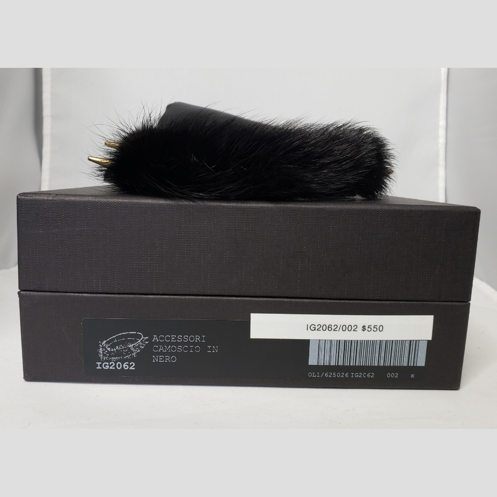 Authentic Giuseppe Zanotti Spike & Mink Fur Choker - Picture 7 of 7